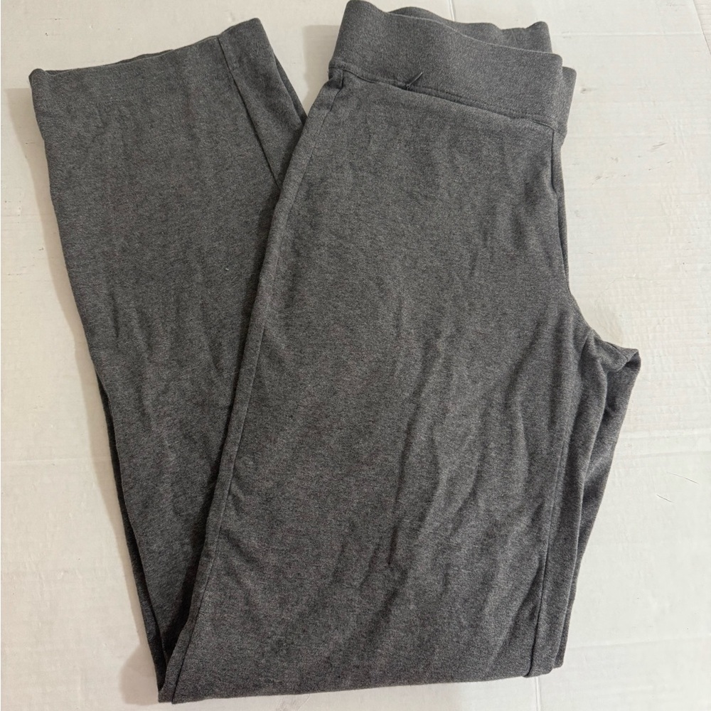 Lands' End Heather Straight Leg Gray Pullover leggings